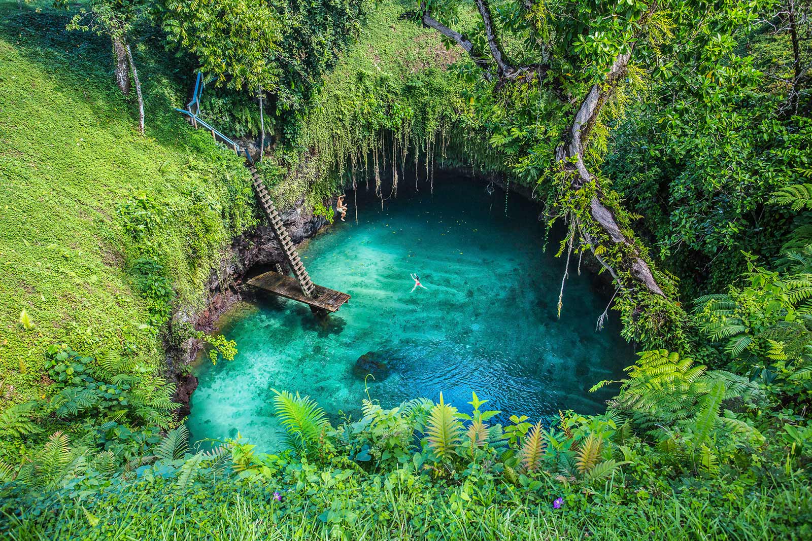 To Sua Trench in Samoa, South Pacific