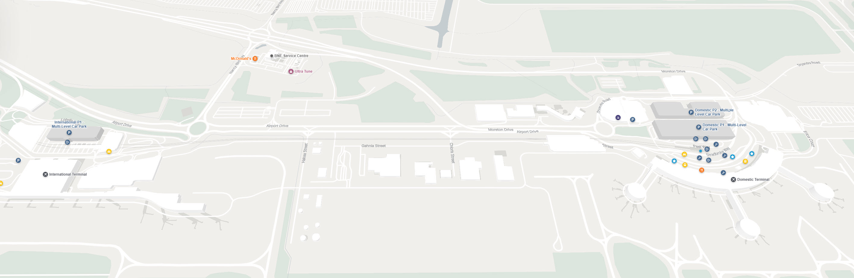 Brisbane Airport Maps - Domestic and International Terminals