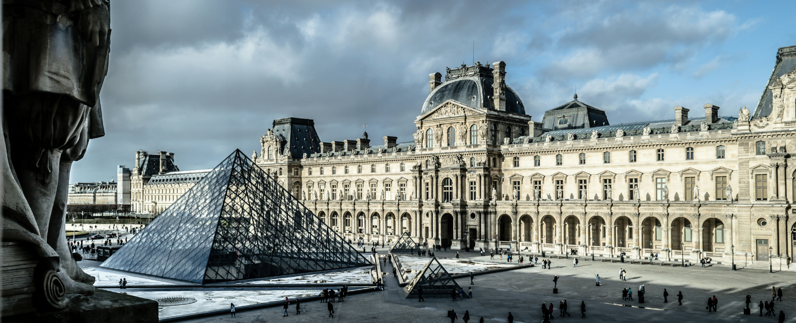 Outside of the Louvre