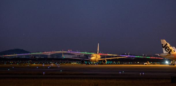 Night time at Brisbane Airport