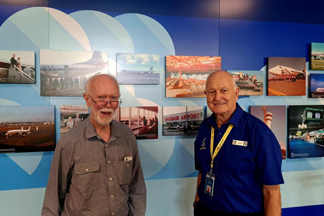 Don Watson and Gavan Ranger, the architects behind Brisbane Airport’s Interim International Terminal.